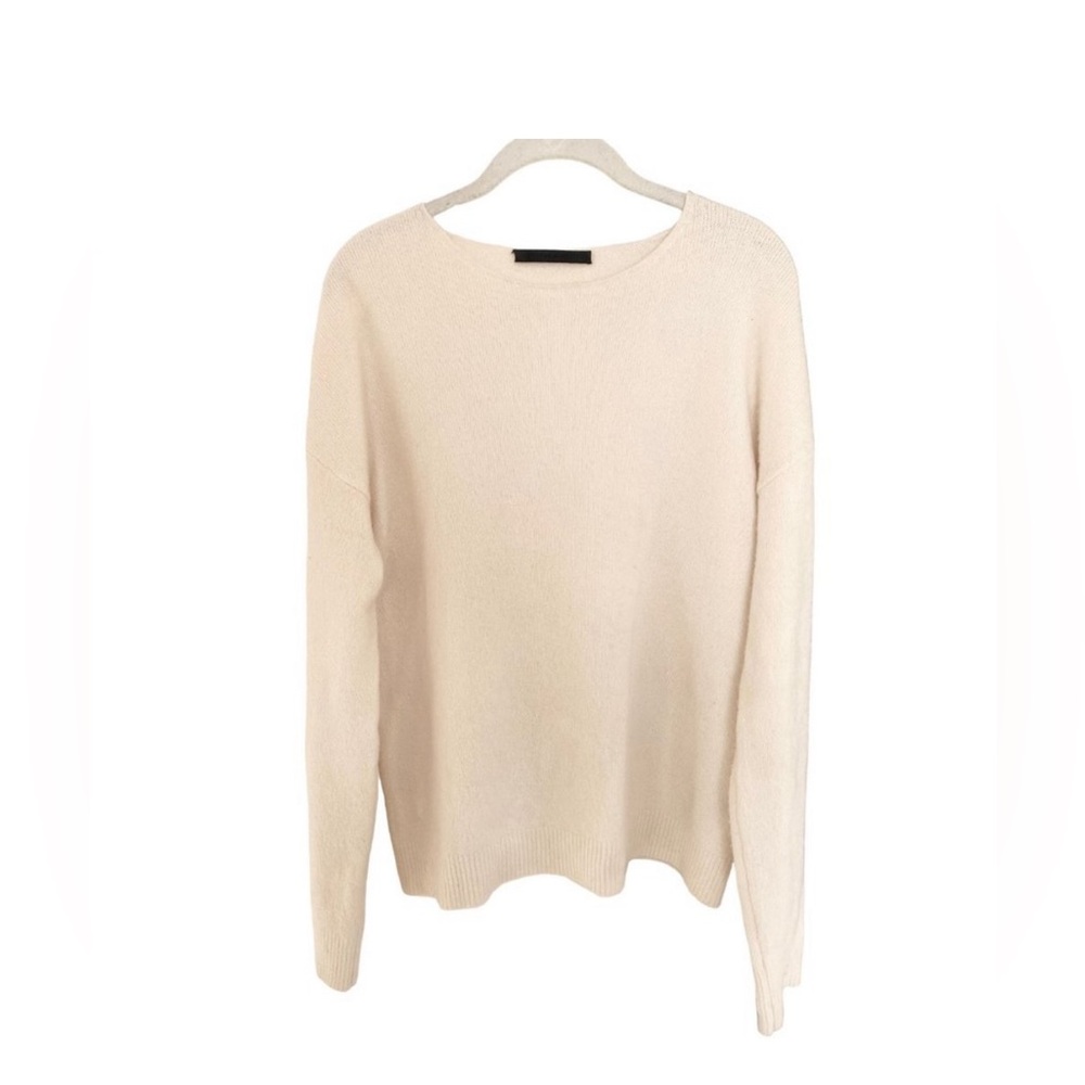 Jenni Kayne Cashmere Cream Round Neck Sweater